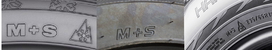 m and s winter truck tyre markings